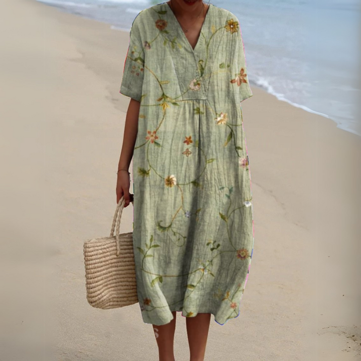 Nathalie | Robe Fleurie Élégante