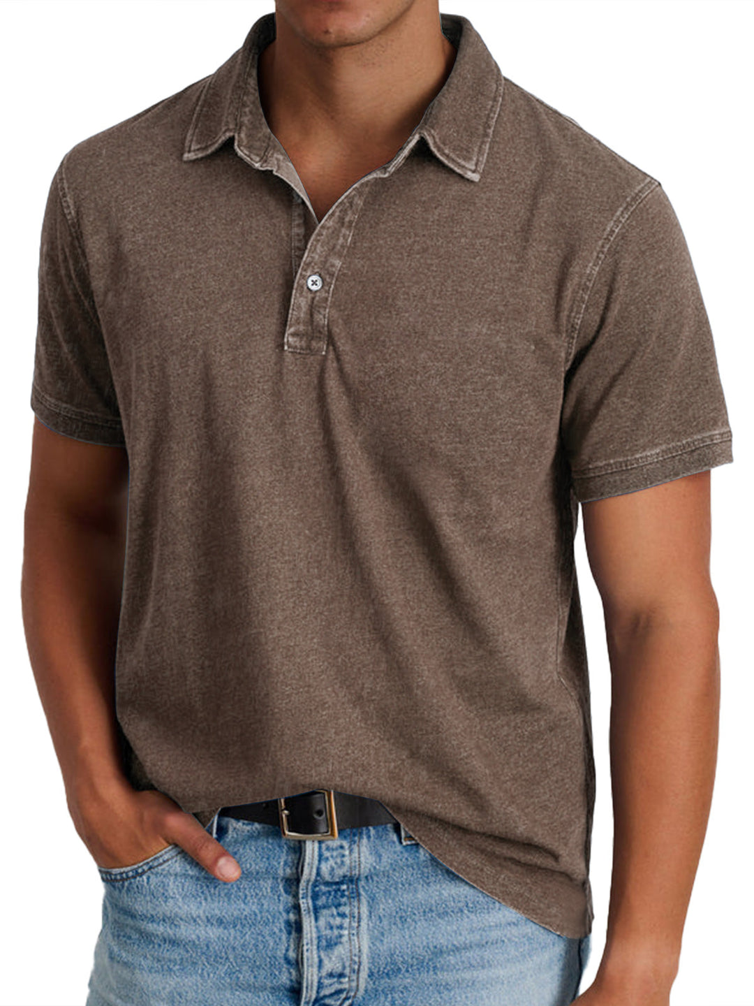 Viktor - Polo avec collier pour hommes