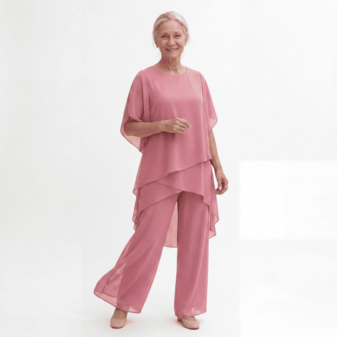 Capucine | Ensemble avec pantalons palazzo élégants