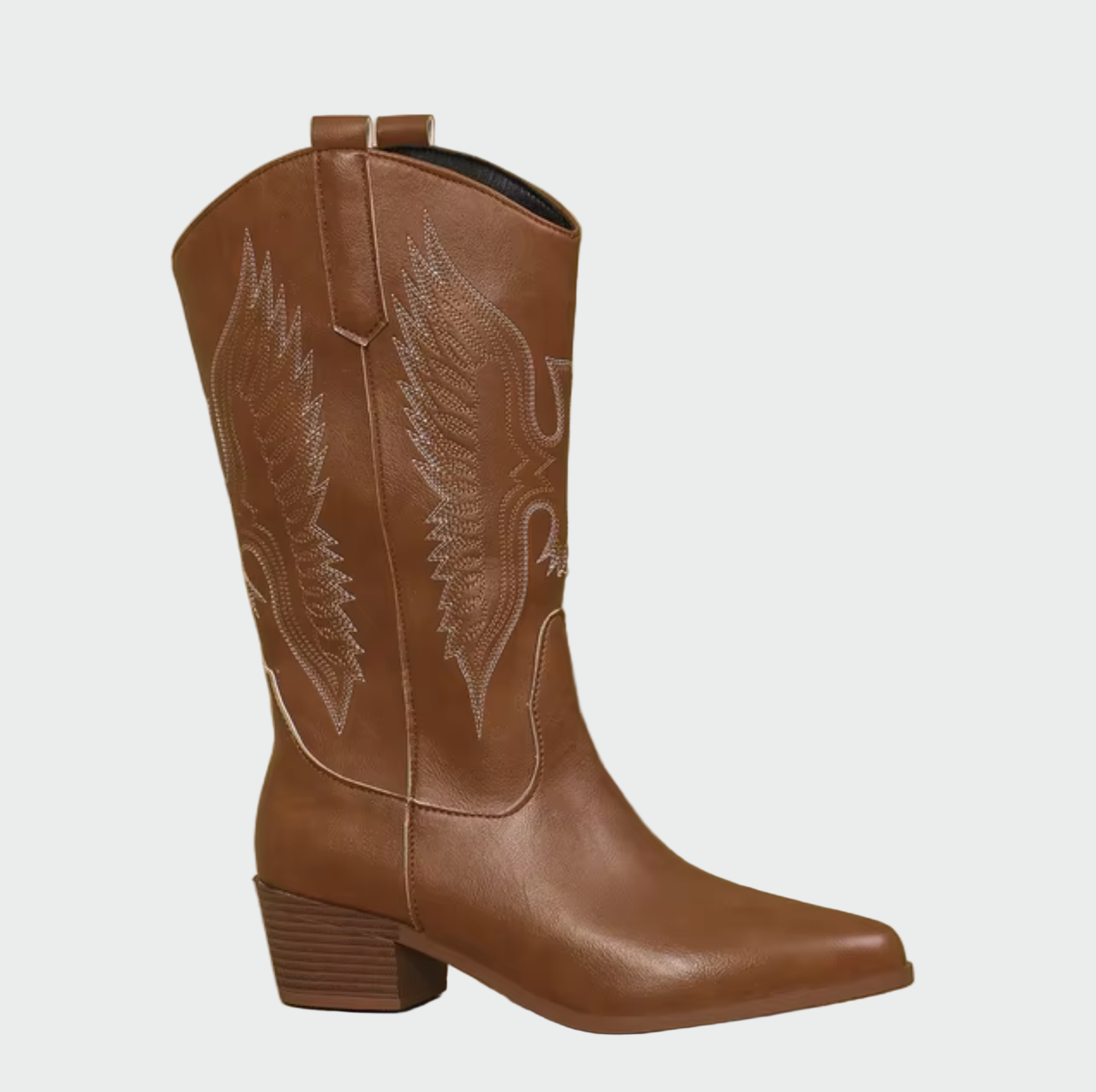 Cvita - Botine Cowboy din Piele Neagră