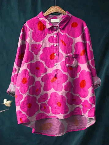 Mia - Décontracté Chemisier à Motif Floral