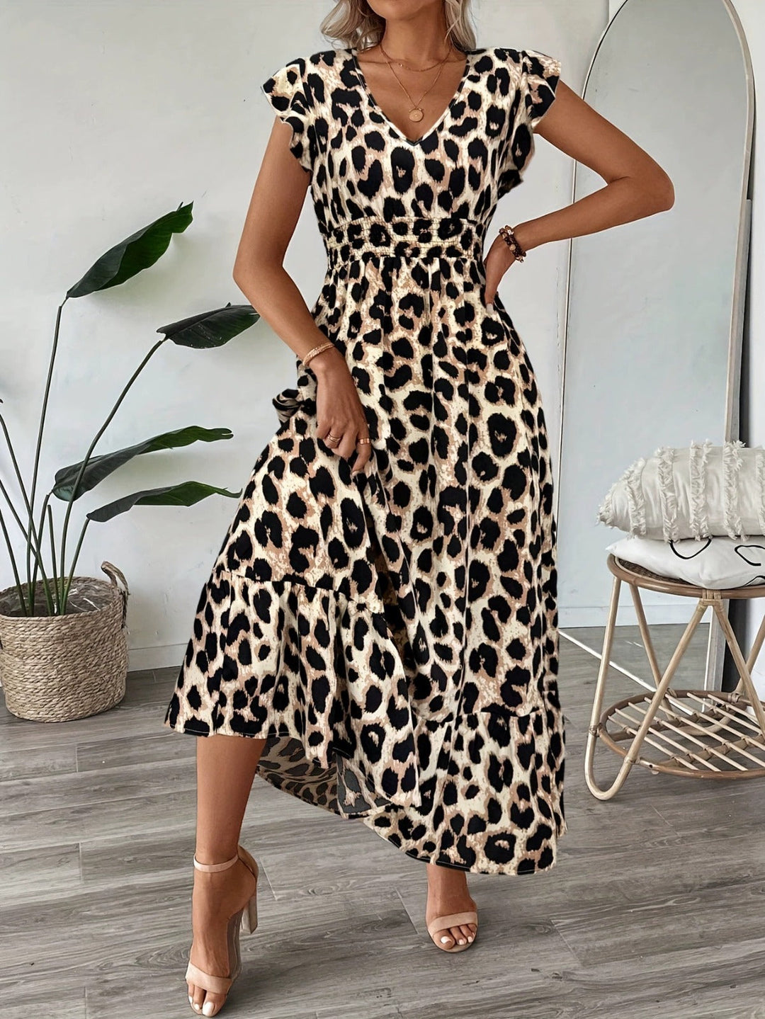 Candela | Robe Maxi Baroque à Décolleté en V