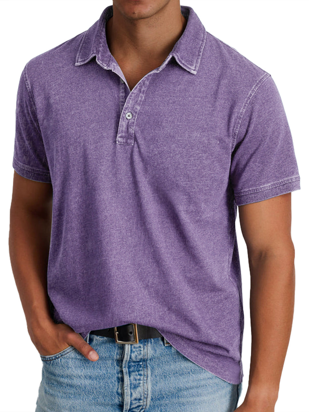 Viktor - Polo avec collier pour hommes