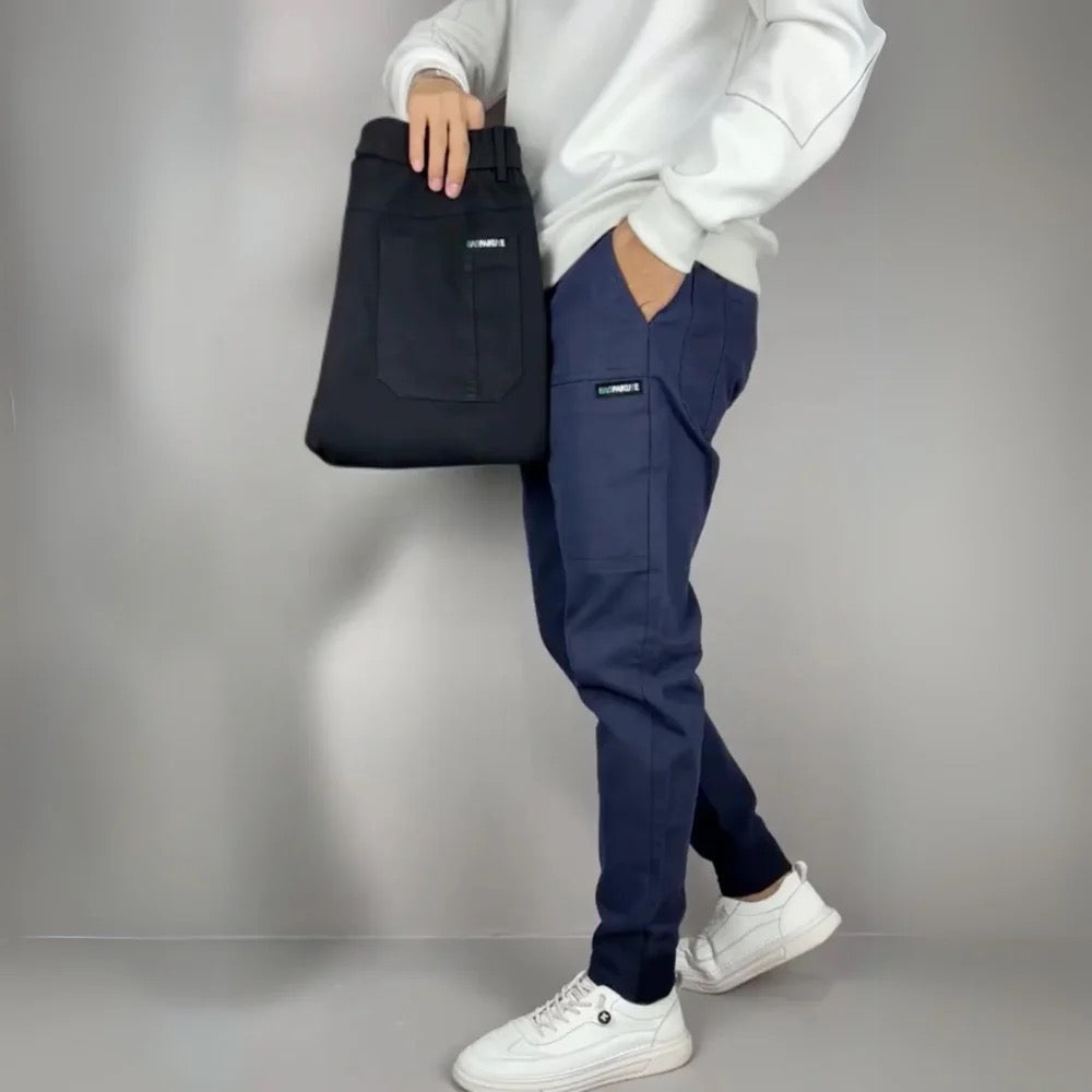 Premium Elastic Cargo Pants - Milan Collection