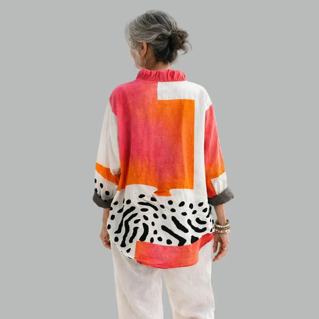 Beryl | Bluză Relaxată cu Print
