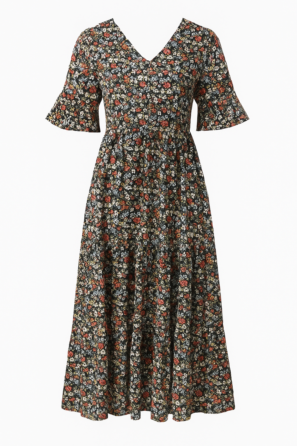 Beau | Robe Midi Boho - Imprimé Floral & Coupe Ample