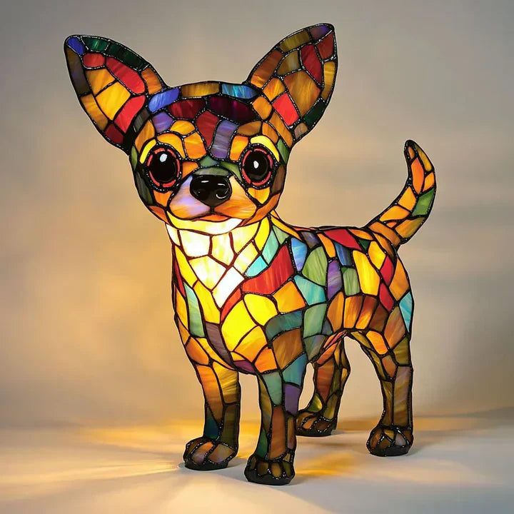 Lumidog Lampe à Chiens Lumineuse Fait Main – Éclairage Ambiant et Cadeau