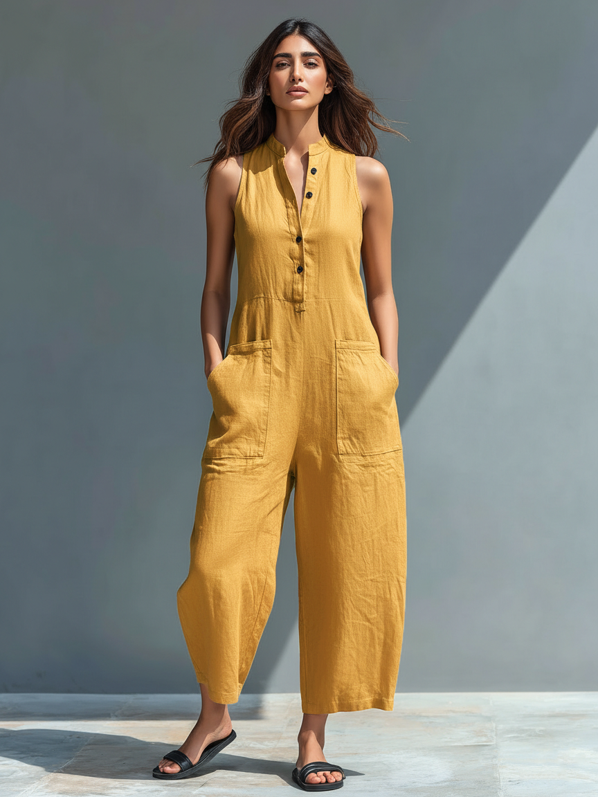 Brisa | Combinaison sans manches ample avec boutons sur le devant