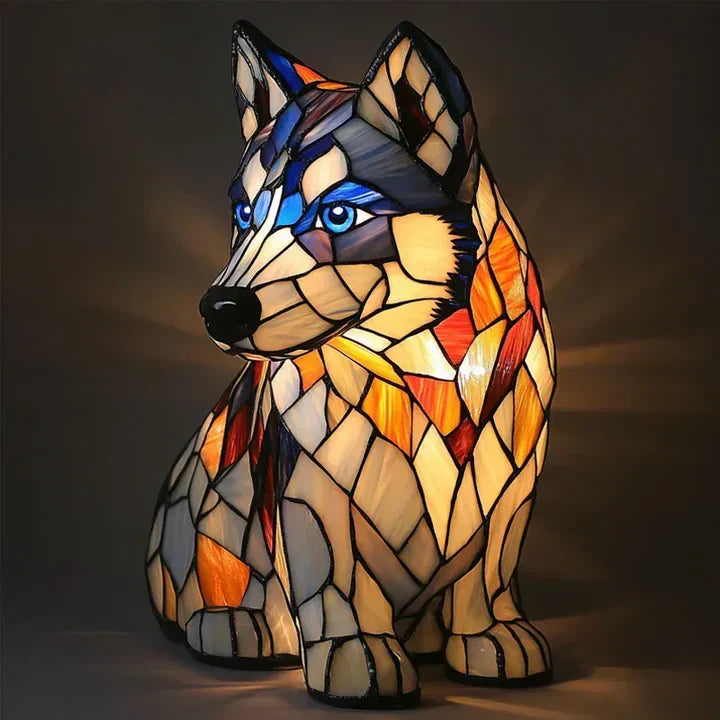 Lumidog Lampe à Chiens Lumineuse Fait Main – Éclairage Ambiant et Cadeau