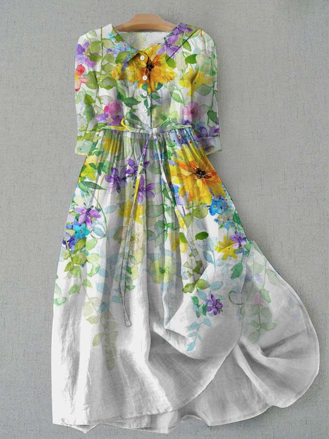 Christelle | Jupe longue & imprimé floral
