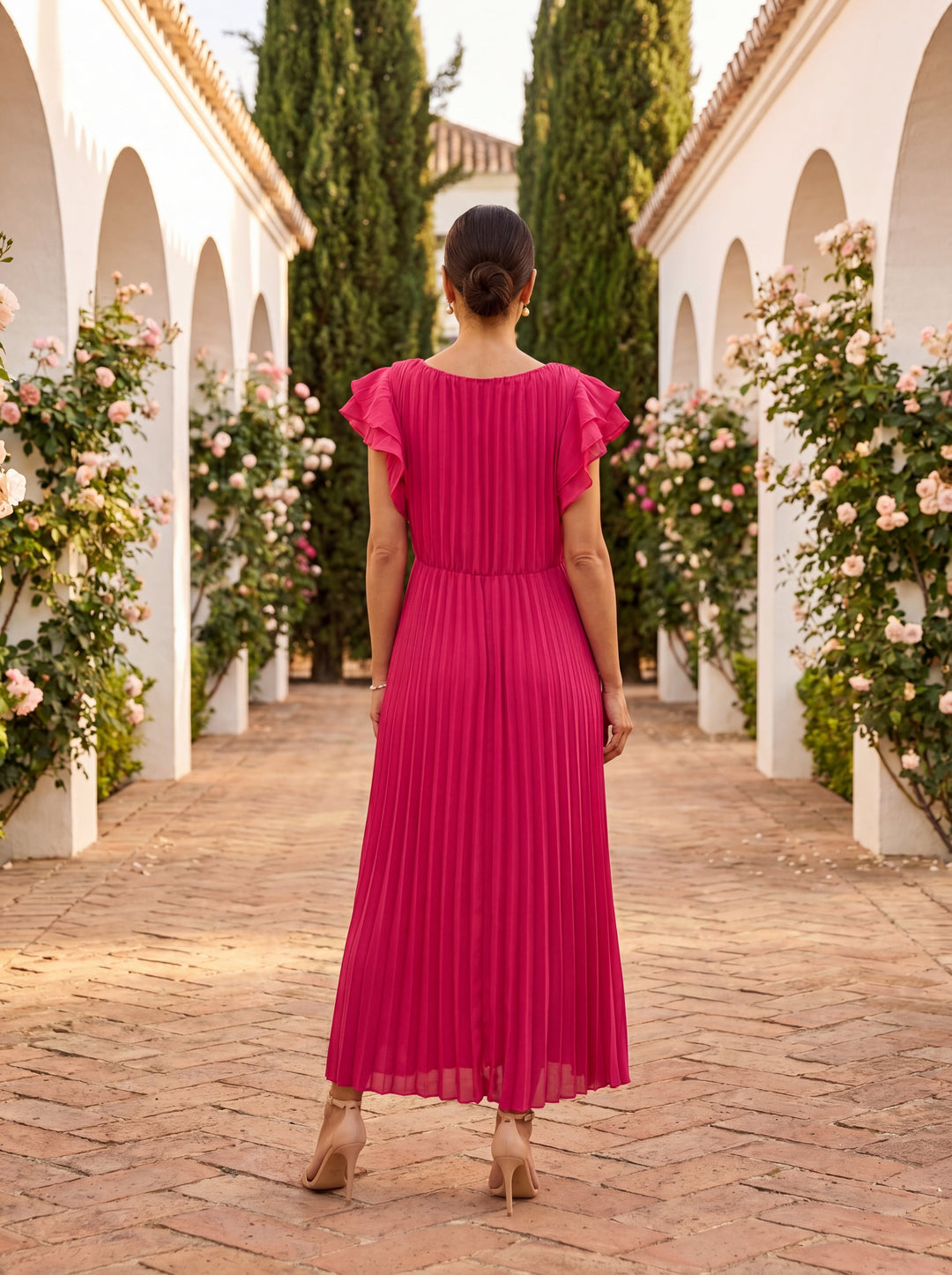 Paloma | Robe de gala maxi plissée
