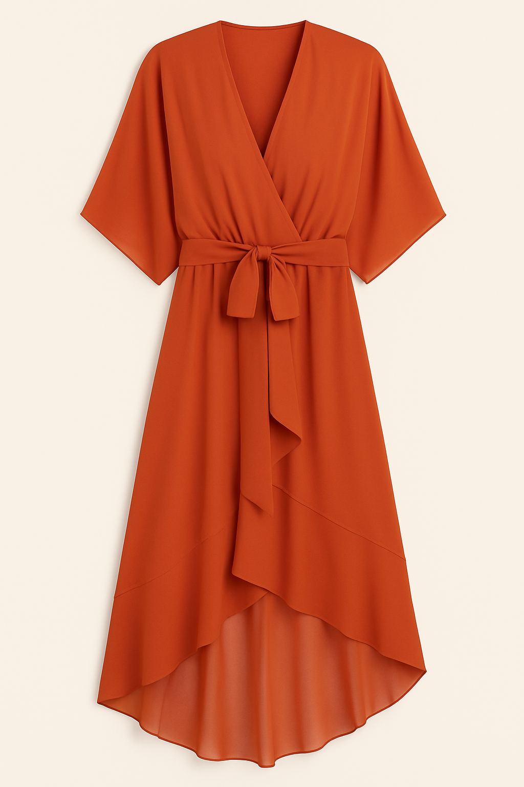 Keira - Robe en chiffon élégante et stylée avec décolleté en V