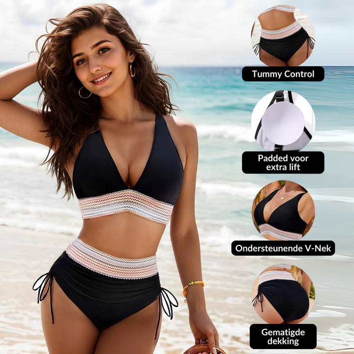 Nora - Ensemble de Bikini Taille Haute