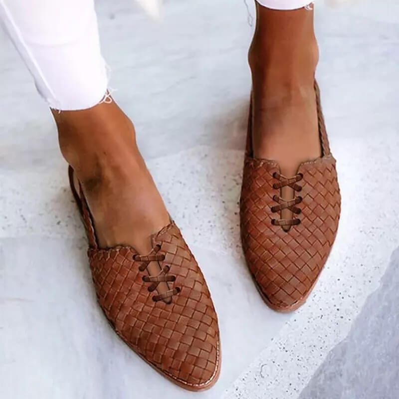 Sauné | Sandales tressées pour femme, faites à la main
