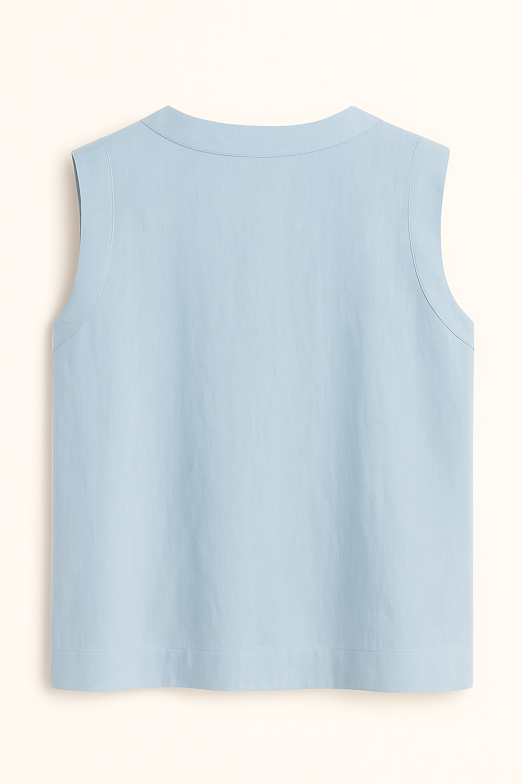 Coco | Blouse en Lin avec Manches Courtes et Col Rond : Légèreté Estivale
