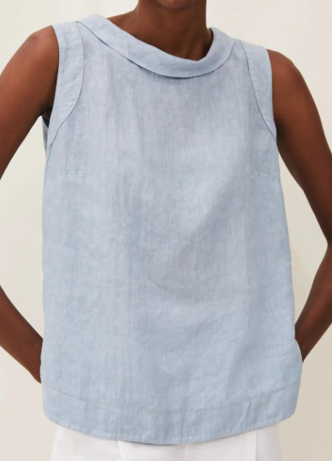 Coco | Blouse en Lin avec Manches Courtes et Col Rond : Légèreté Estivale