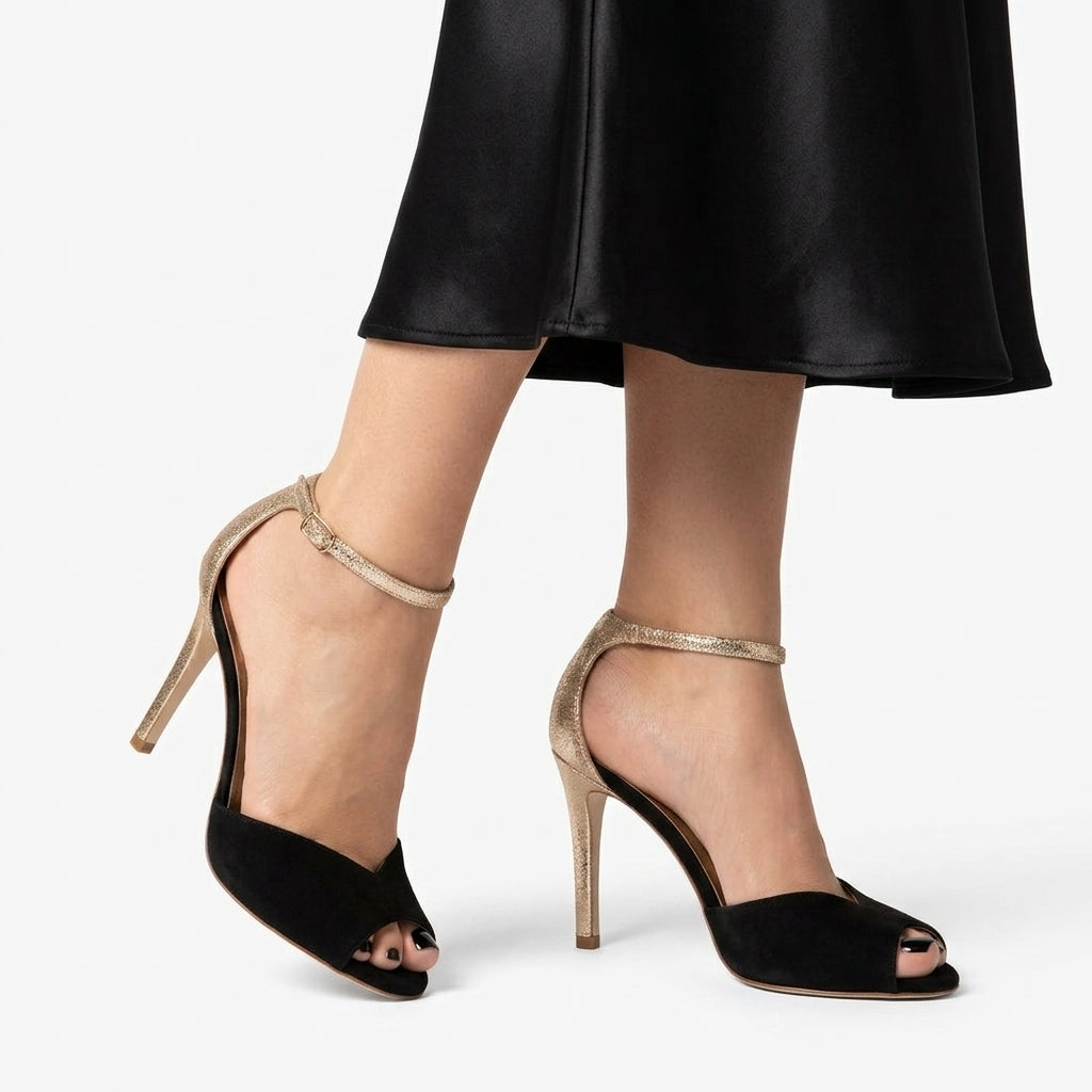 Loredana – Sandale Elegante cu Curea Metalică