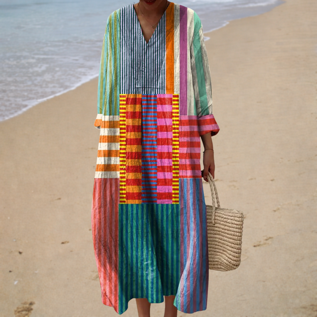 Frida | Artistic Colorblock Robe