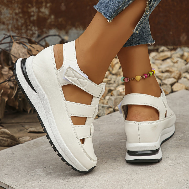 Sandrine | Sandales à plateforme – Velcro & Semelle rembourrée