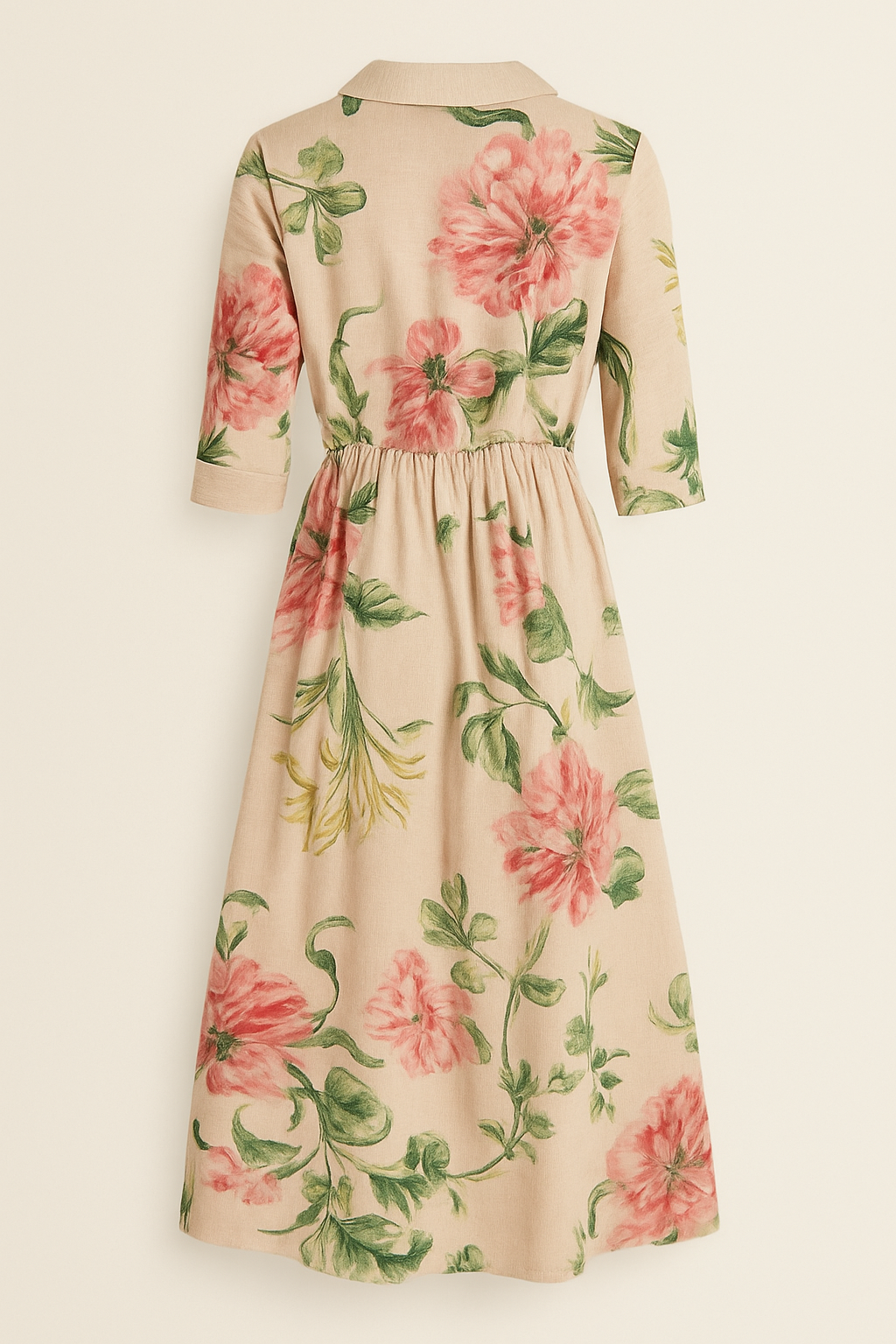 Phoebe | Robe vintage en dentelle avec imprimé floral botanique