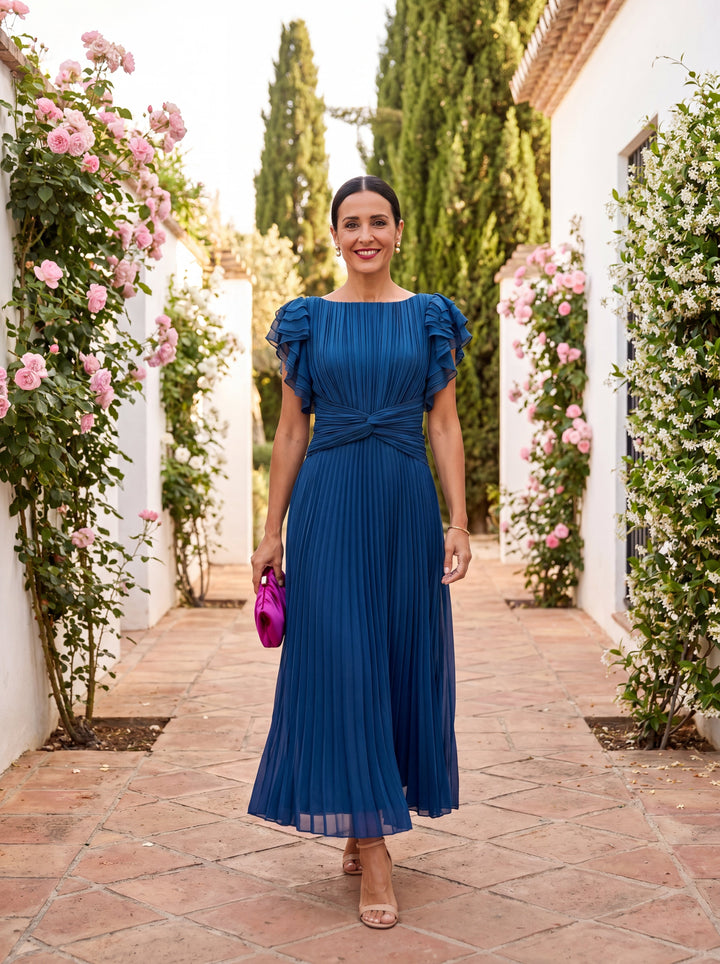 Paloma | Robe de gala maxi plissée