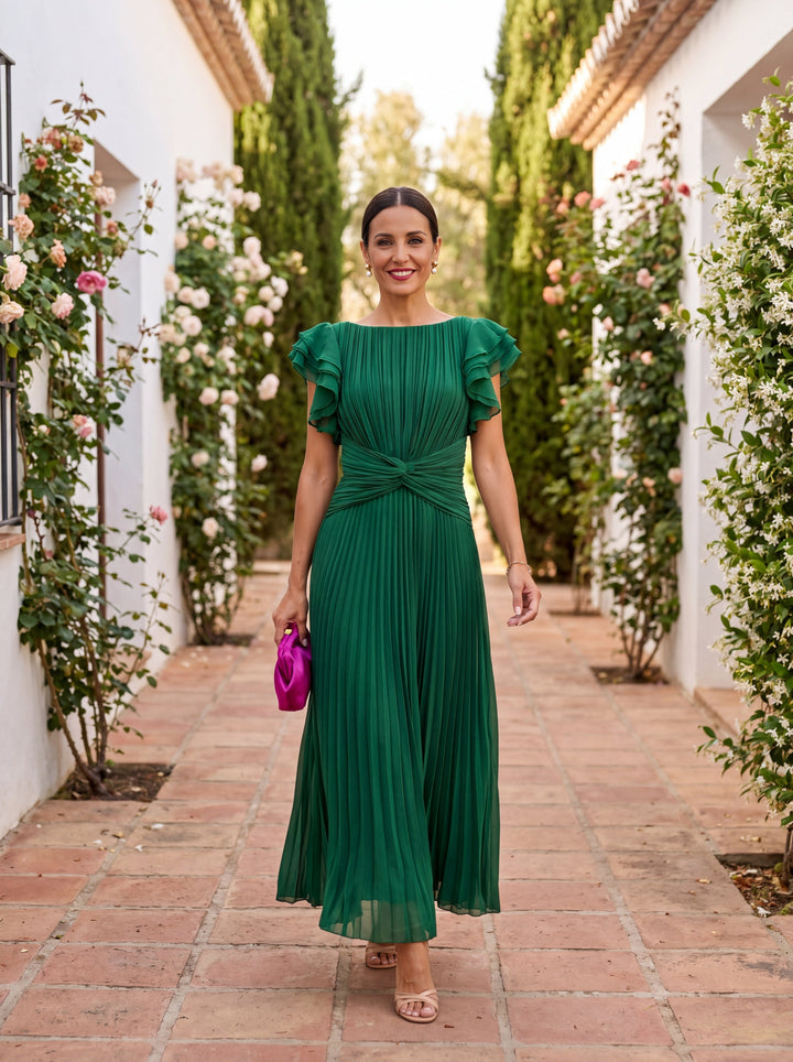 Paloma | Robe de gala maxi plissée