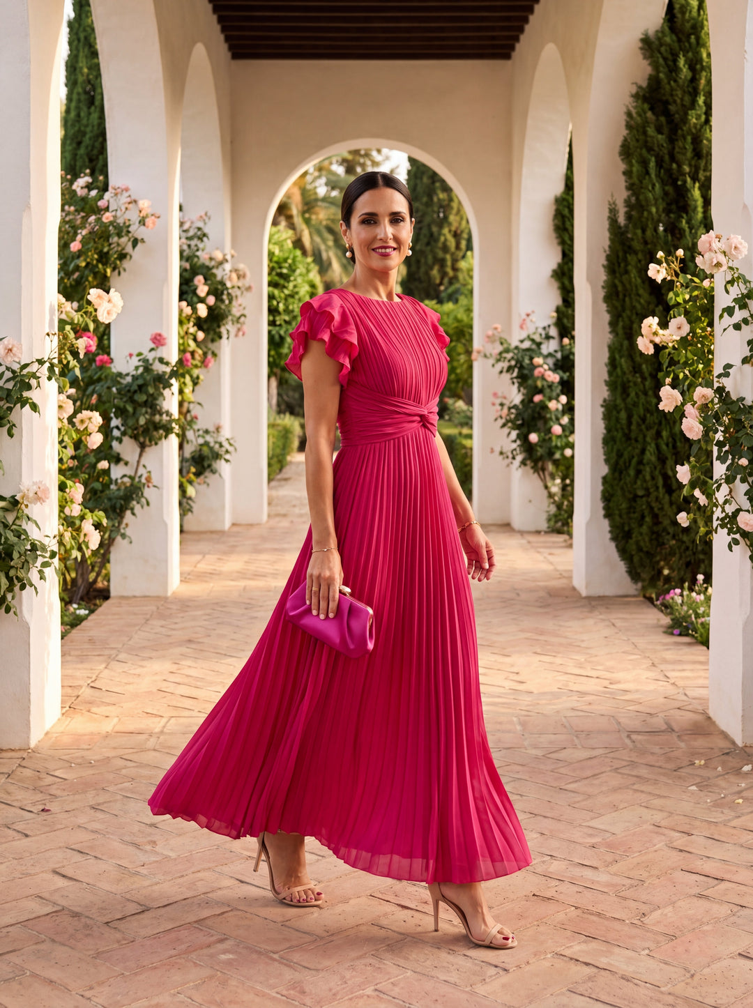 Paloma | Robe de gala maxi plissée