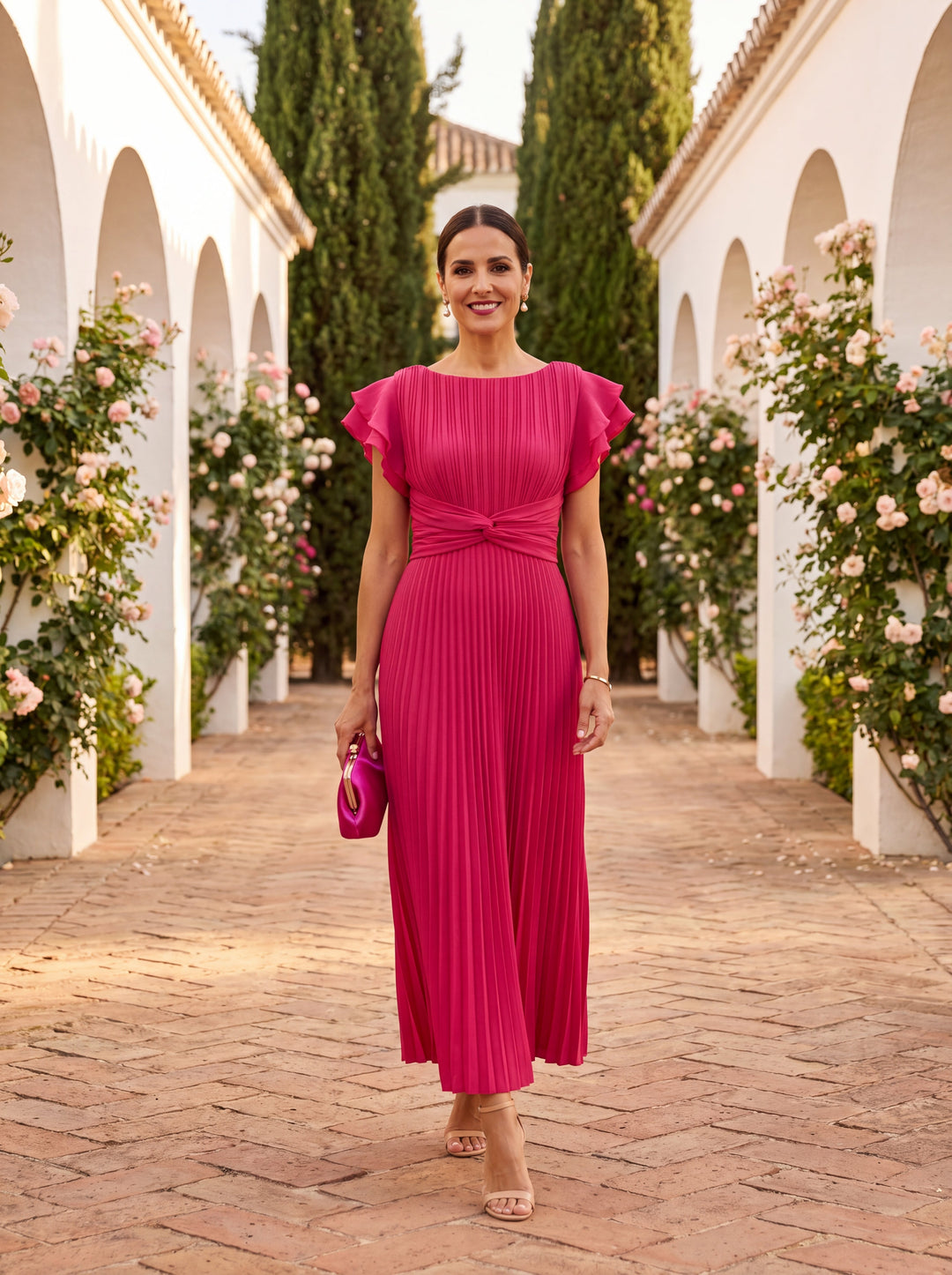 Paloma | Robe de gala maxi plissée