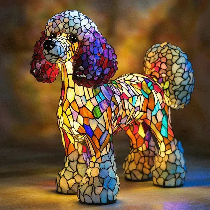 Lumidog Lampe à Chiens Lumineuse Fait Main – Éclairage Ambiant et Cadeau