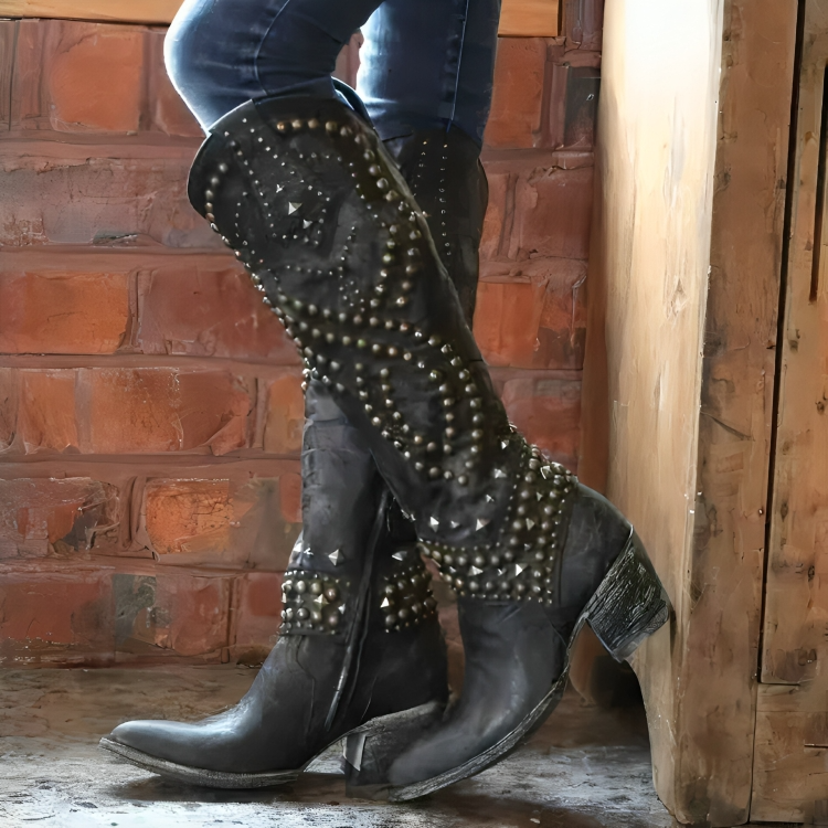 Claire | Bottes Western à Hauteur de Genou