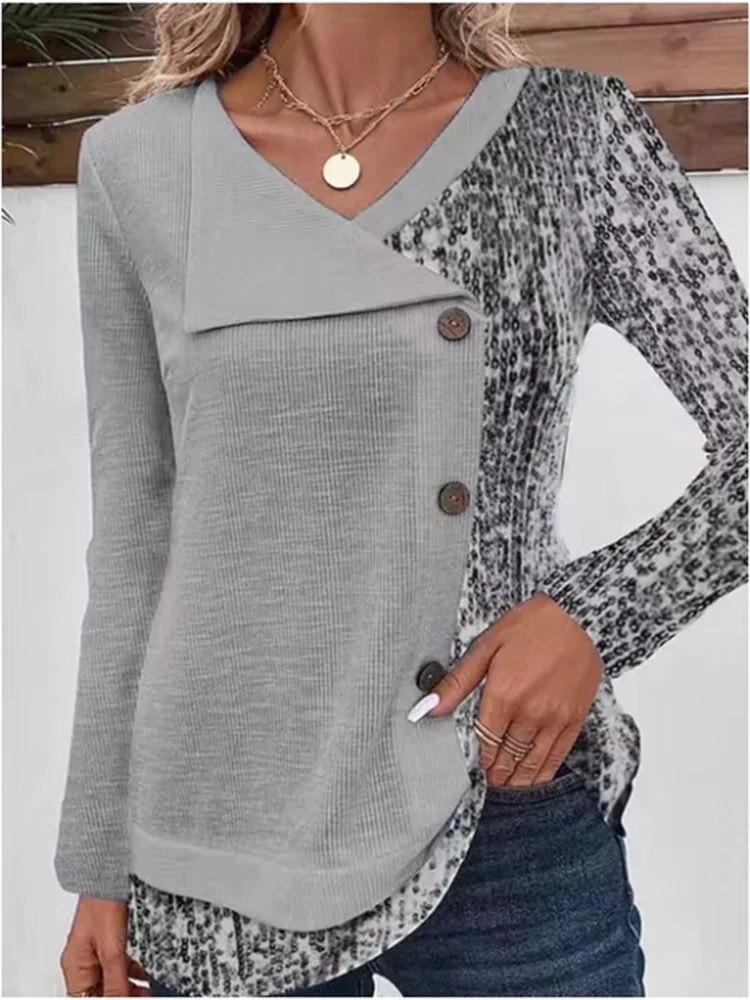 Joelle | Blouse élégante d’automne à manches longues
