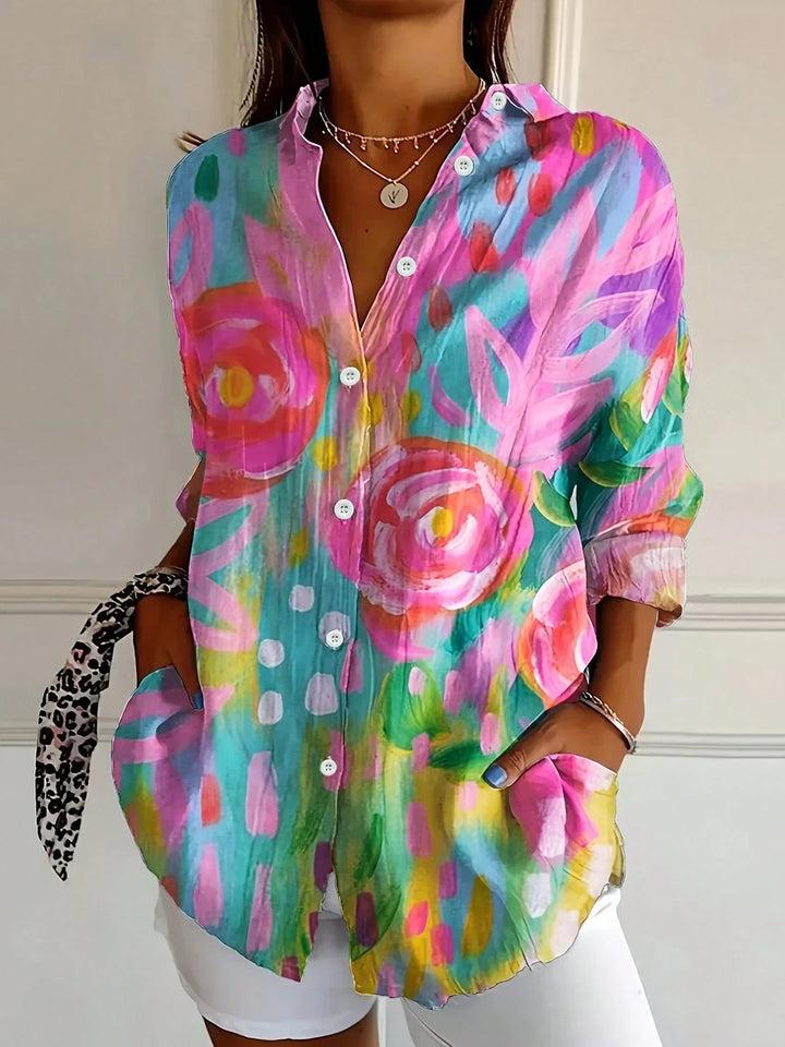 Terri | Blouse Colorée avec Imprimé Ludique