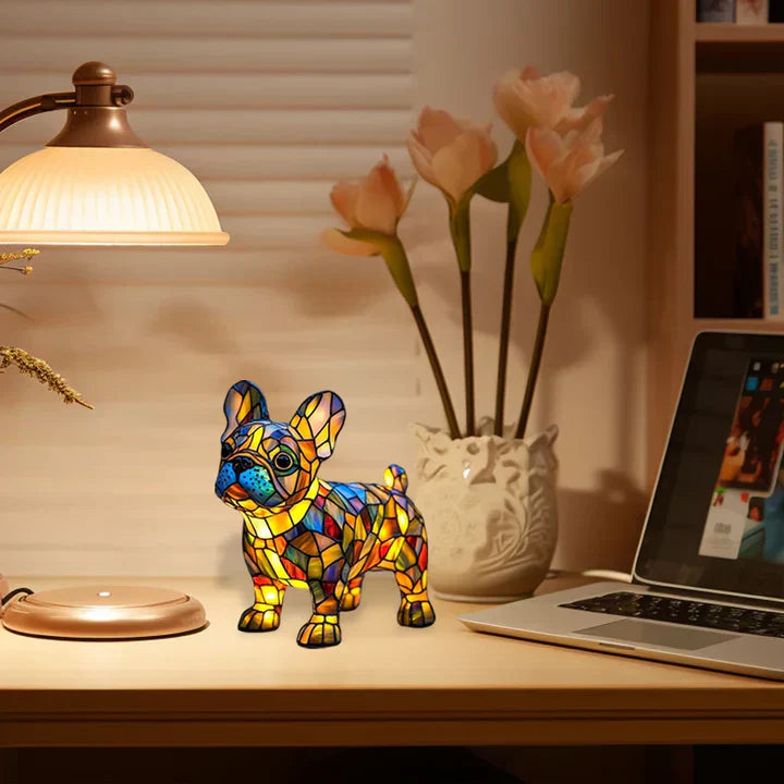 Lumidog Lampe à Chiens Lumineuse Fait Main – Éclairage Ambiant et Cadeau