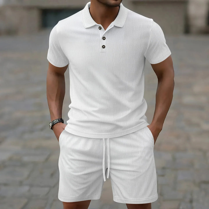 Thierry | Ensemble Polo d’Été à Boutons