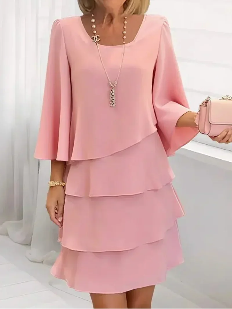 Catherine - Rochie elegantă cu model în dungi