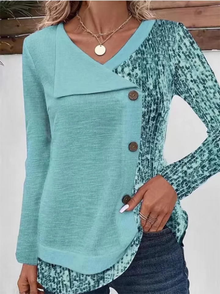 Joelle | Blouse élégante d’automne à manches longues