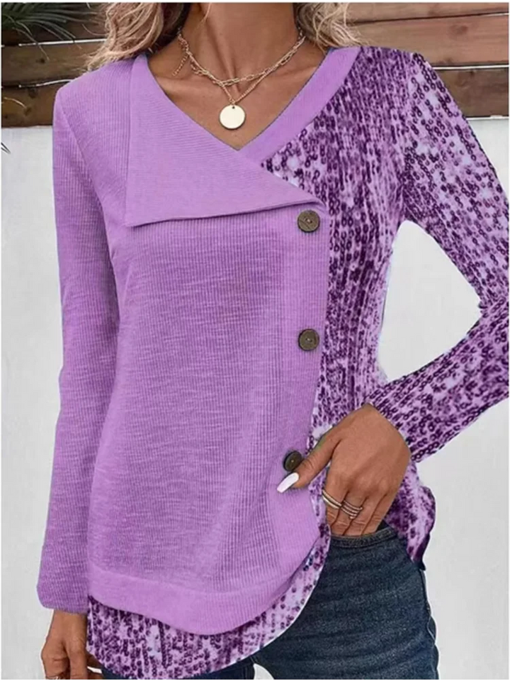 Joelle | Blouse élégante d’automne à manches longues