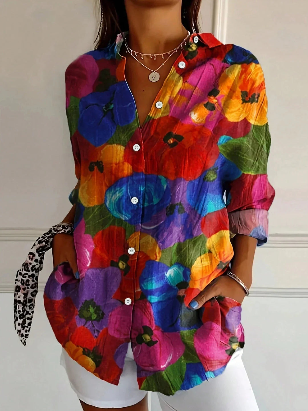Terri | Blouse Colorée avec Imprimé Ludique