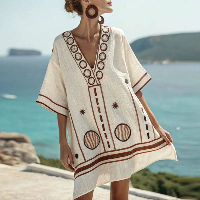 Gwen | Rochie Elegantă și Confortabilă de Plajă pentru Zilele Călduroase