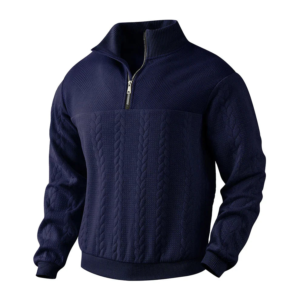 Henry | Sweat à col zippé premium