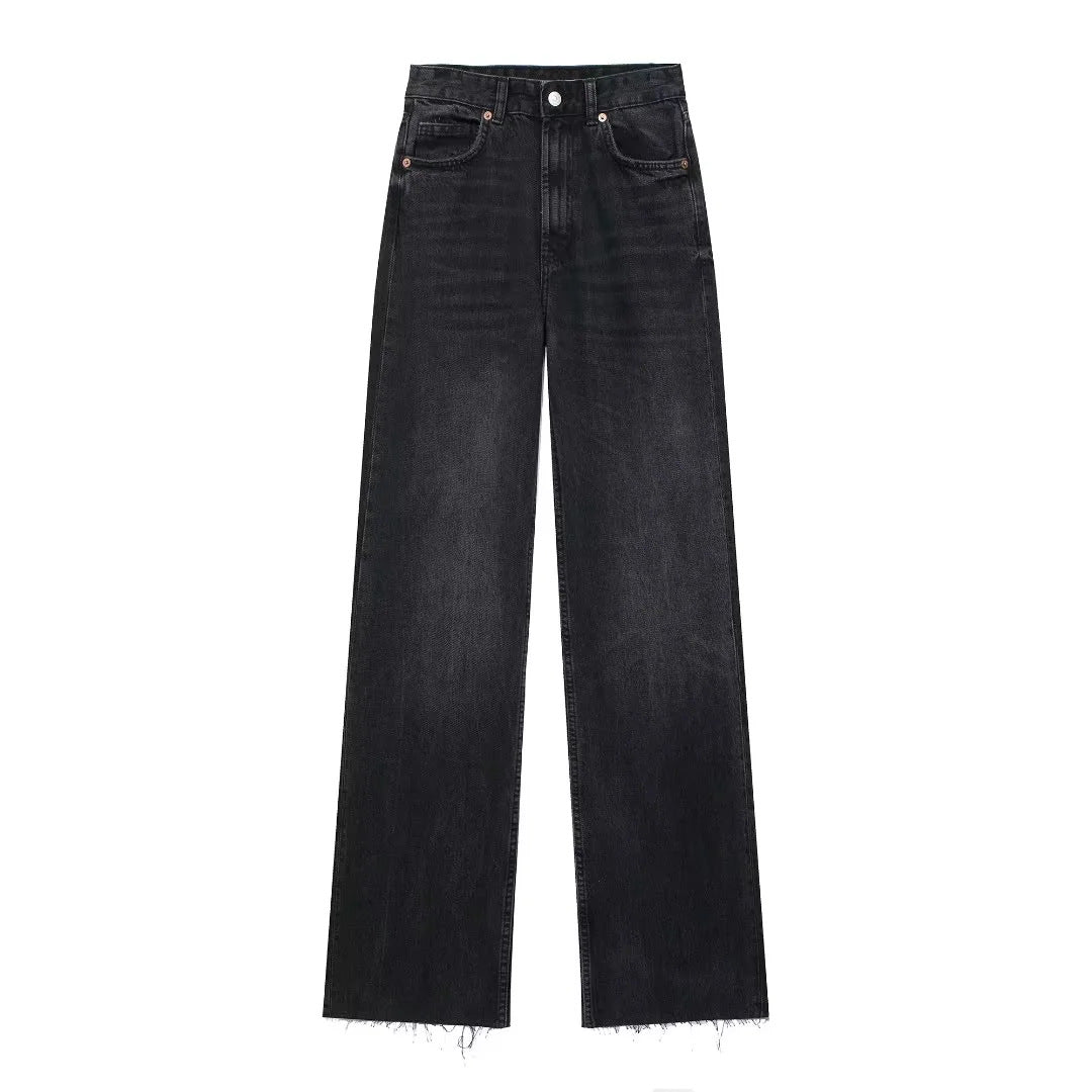 Alice | Jean Noir Coupe Large
