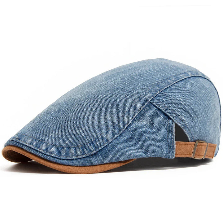 Eliott | Casquette Plate en Denim Premium – Style Intemporel & Confort Quotidien