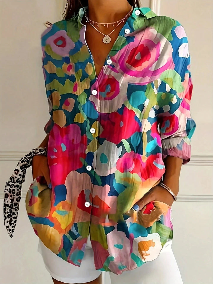 Terri | Blouse Colorée avec Imprimé Ludique