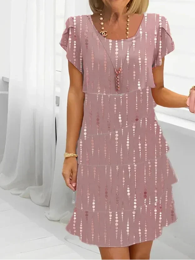 Victoria - Rochie elegantă cu model striped