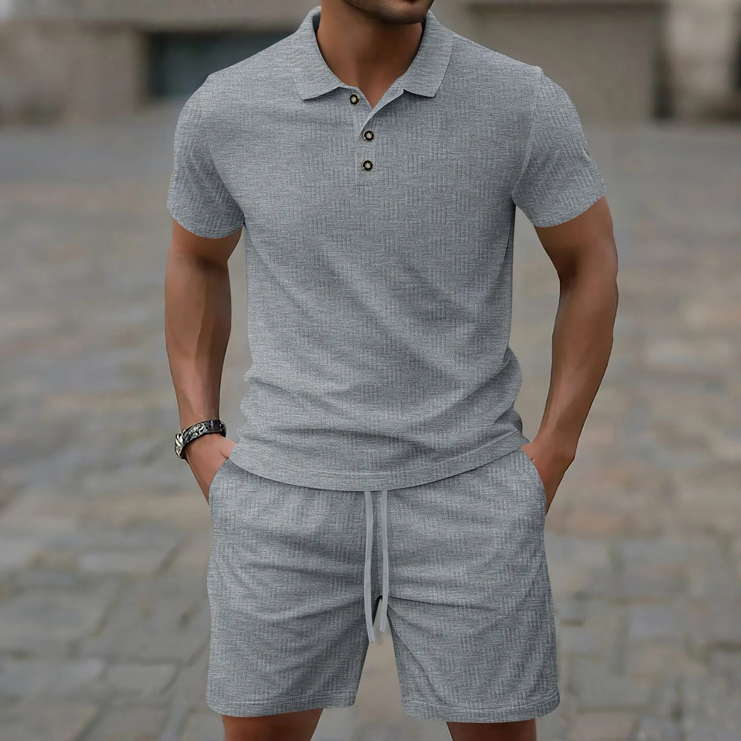 Thierry | Ensemble Polo d’Été à Boutons
