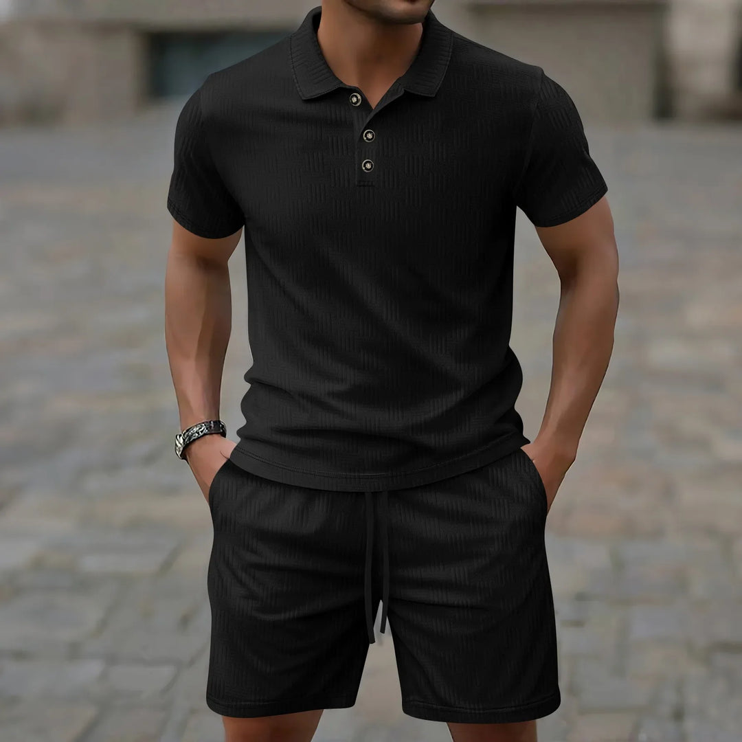 Thierry | Ensemble Polo d’Été à Boutons