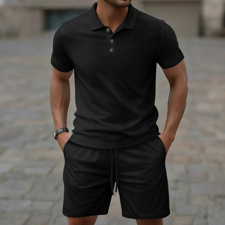 Thierry | Ensemble Polo d’Été à Boutons