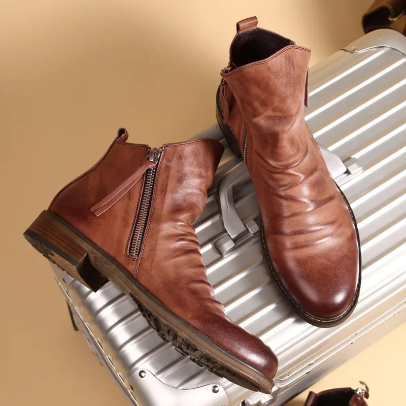 Owens | Botine Chelsea din Piele Premium