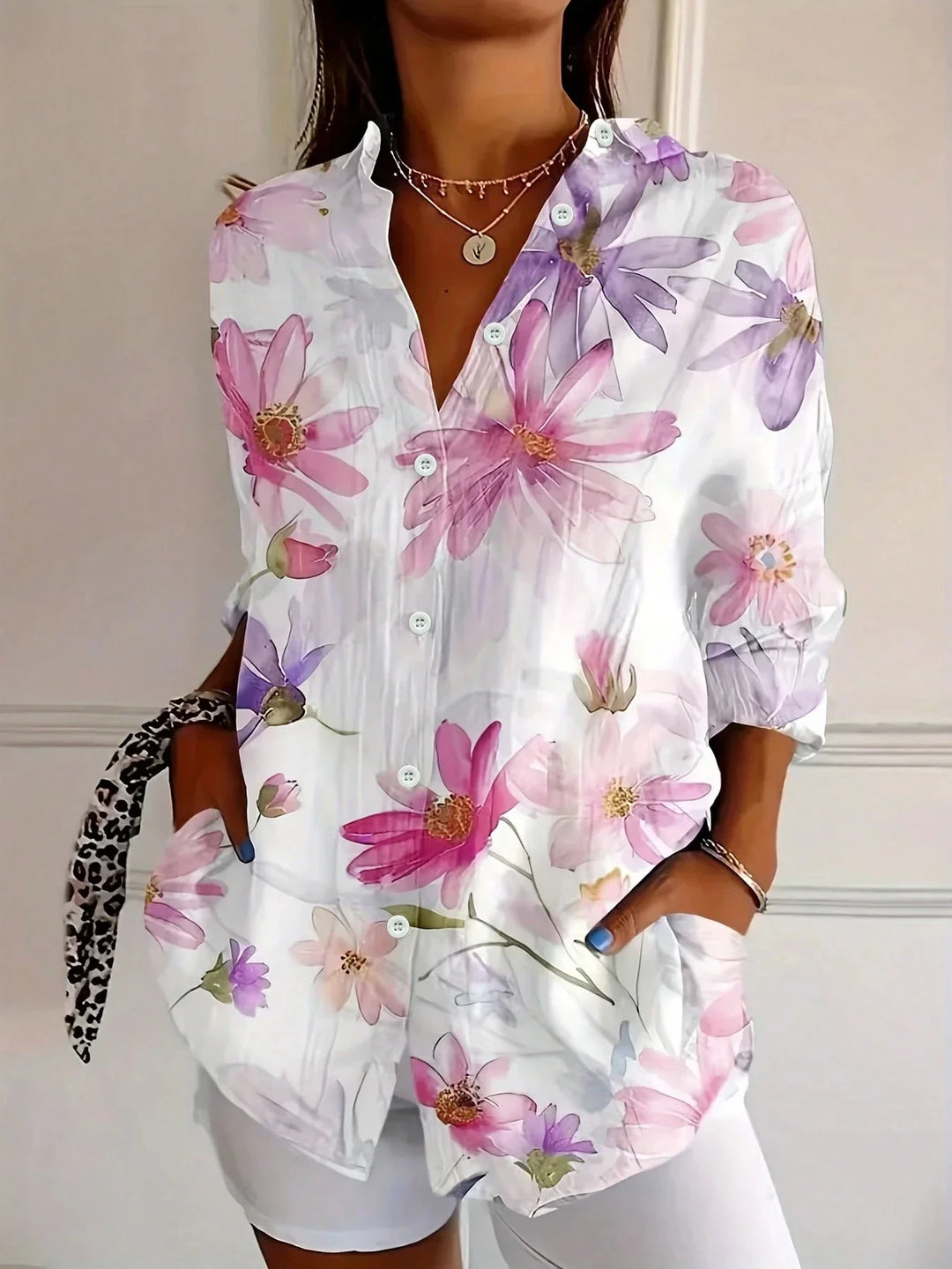 Terri | Blouse Colorée avec Imprimé Ludique