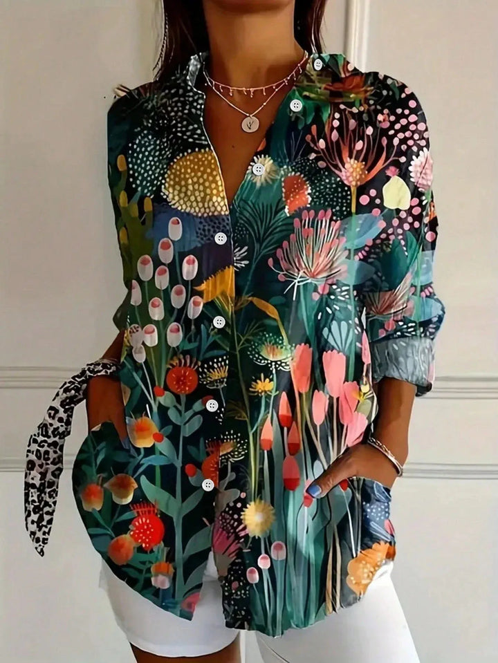 Terri | Blouse Colorée avec Imprimé Ludique